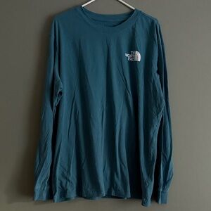 The North Face Men's Teal Long Sleeve Tee